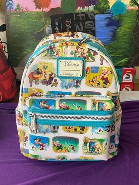 Disney Loungefly Pinocchio Little Golden Books Art Backpack